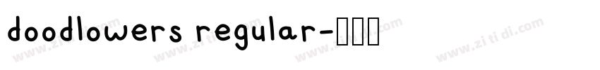 doodlowers regular字体转换